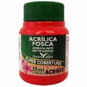 TINTA ACRILICA FOSCA 37ML 507/VERMELHO FOGO- UN